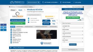 
                            10. Mindbody Reviews: Overview, Pricing and Features