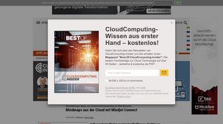 
                            9. Mindmaps aus der Cloud mit Mindjet Connect - CloudComputing-Insider