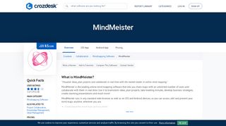 
                            8. MindMeister Reviews, Pricing and Alternatives | Crozdesk