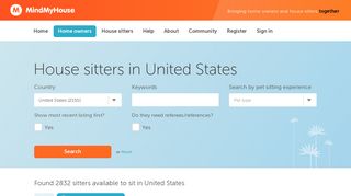 
                            7. MindMyHouse - House sitters in United States