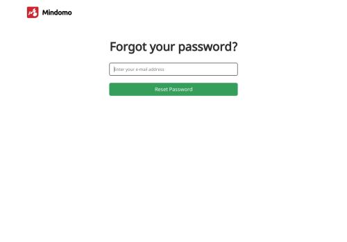 
                            7. Mindomo - Forgot password