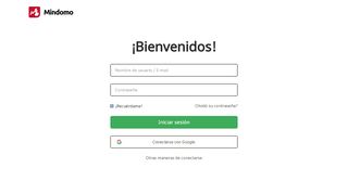 
                            1. Mindomo - Iniciar sesión