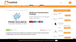 
                            8. ▷ MindSource Transformations Challenge ? • 2019 • Alle Infos ...
