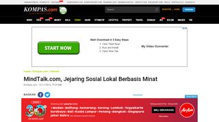 
                            5. MindTalk.com, Jejaring Sosial Lokal Berbasis Minat - Kompas.com