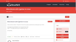 
                            11. Mine bitcoin with Cgminer in Linux - LinuxHint Support