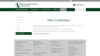 
                            9. Mine forsikringer - Veteranforsikring Danmark