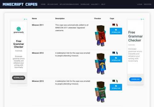 
                            2. Minecon Capes | MinecraftCapes.co.uk