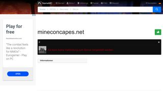 
                            3. mineconcapes.net - undefined - Minecraft-Server | NameMC