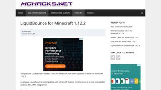 
                            9. Minecraft 1.12.2 Hacked Client | Download LiquidBounce Client Free