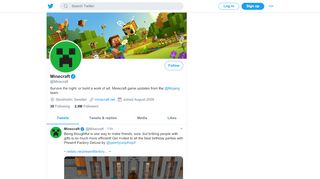 
                            12. Minecraft (@Minecraft) | Twitter