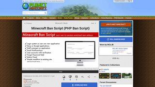
                            7. Minecraft Ban Script (PHP Ban Script) Minecraft Mod