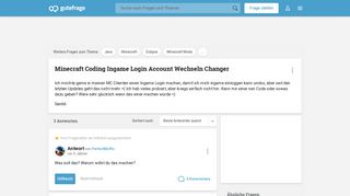 
                            8. Minecraft Coding Ingame Login Account Wechseln Changer (Java ...