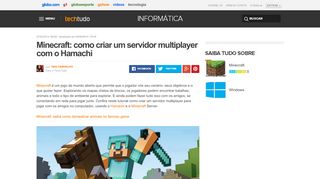 
                            11. Minecraft: como criar um servidor multiplayer com o Hamachi | Dicas e ...