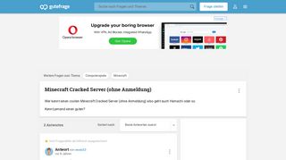 
                            2. Minecraft Cracked Server (ohne Anmeldung) (Computerspiele) - Gutefrage