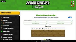 
                            13. Minecraft custom sign generator - Minecraft Tools