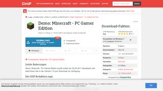 
                            3. Minecraft - Demo Download – kostenlos – CHIP
