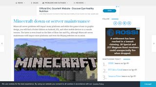 
                            9. Minecraft down or server maintenance, Feb 2019