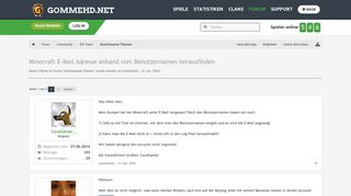 
                            12. Minecraft E-Mail Adresse anhand vom Benutzernamen herausfinden ...