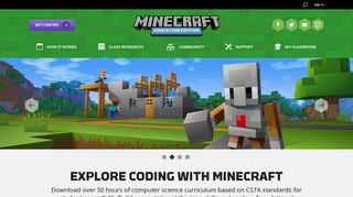 
                            2. Minecraft: Education Edition: Homepage