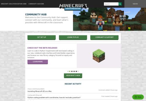 
                            9. Minecraft: Education Edition Support
