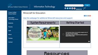 
                            13. Minecraft for Education - Fresno Unified School District