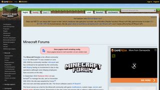 
                            5. Minecraft Forums - De officiële Minecraft Wiki