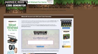 
                            7. Minecraft: Free Gift Card and Account Code Generator - Medialateral