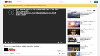 
                            8. Minecraft How to Register or login Server For Begginers - YouTube