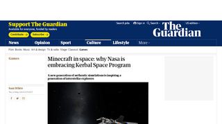 
                            12. Minecraft in space: why Nasa is embracing Kerbal Space Program ...