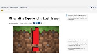 
                            13. Minecraft Is Experiencing Login Issues - ComicBook.com