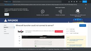 
                            6. Minecraft launcher could not connect to server? - Arqade