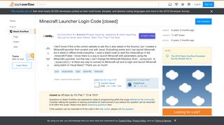 
                            5. Minecraft Launcher Login Code - Stack Overflow