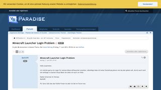 
                            6. Minecraft Launcher Login Problem - Multimedia– und ...