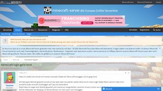 
                            4. Minecraft login geht nicht. | Minecraft-Server.eu Forum