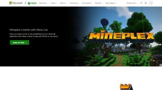 
                            9. Minecraft Mineplex | Xbox