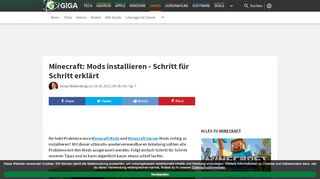 
                            9. Minecraft: Mods installieren – Schritt für Schritt erklärt – GIGA