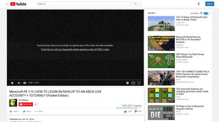 
                            11. Minecraft PE 1.9 | HOW TO LOGIN IN/SIGN UP TO AN XBOX LIVE ...