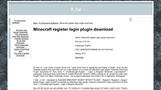 
                            12. Minecraft register login plugin download