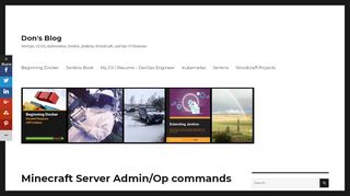 
                            6. Minecraft Server Admin/Op commands | Don's Blog