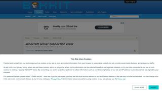 
                            6. Minecraft server connection error | Bukkit Forums