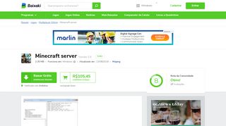 
                            11. Minecraft server Download - Baixaki