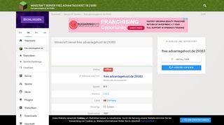 
                            2. Minecraft server free.advantagehost.de:29383 - free.advantagehost.de ...