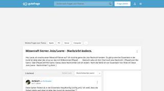 
                            12. Minecraft Server Join/Leave - Nachricht ändern. (Computer, PC ...