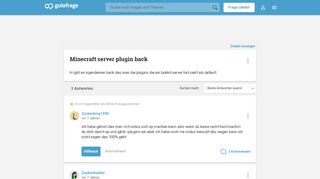 
                            5. Minecraft server plugin hack (Bukkit) - Gutefrage