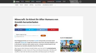 
                            2. Minecraft: So könnt ihr After Humans von Gronkh herunterladen – GIGA