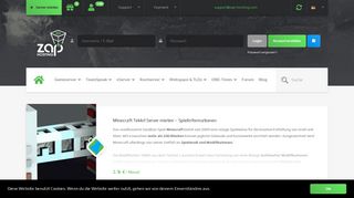 
                            7. Minecraft Tekkit Server mieten - ZAP-Hosting.com