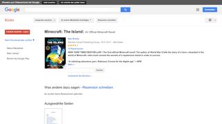 
                            12. Minecraft: The Island: An Official Minecraft Novel