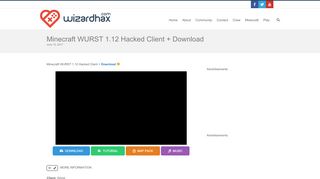 
                            4. Minecraft WURST 1.12 Hacked Client - WiZARDHAX.com