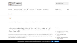 
                            7. MinePeon Konfiguration für NF2 und NF6 unter Raspberry Pi