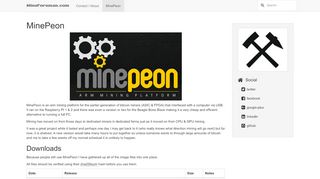 
                            12. MinePeon - MineForeman.com